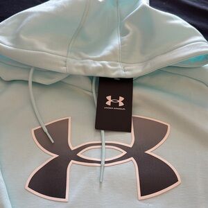 Under Armour Sky Blue Hoodie with Black Logo